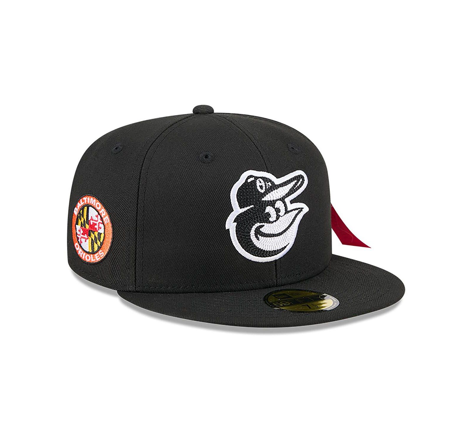 New Era x Alpha Industries Men's Black Baltimore Orioles 59FIFTY Fitted Hat