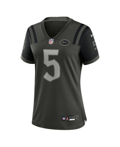 Nike Women's Garrett Wilson Gotham Green New York Jets 2025 Rivalries Collection Game Jersey