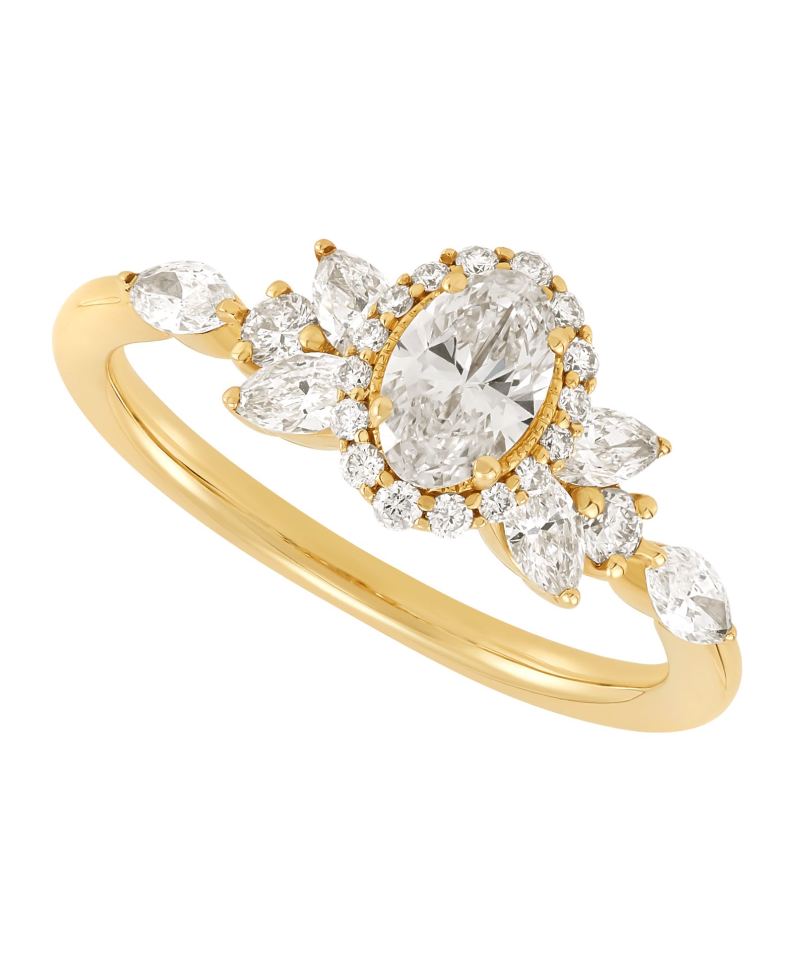 Macy's Кольцо с бриллиантом в золоте 14k