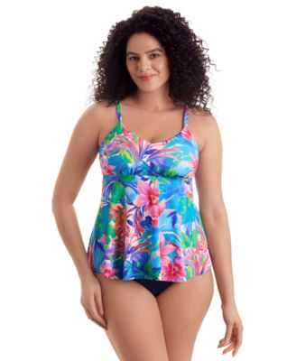 ShapeSolver Women's Printed V-Neck Tankini