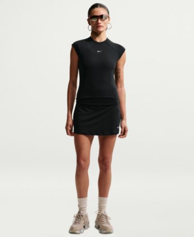 Nike Sportswear Женский укороченный шорт-шорты с ребристой тканью