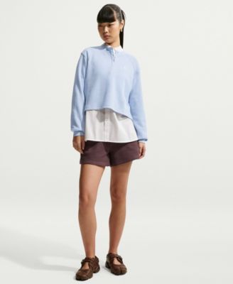 Женские шорты Nike Sportswear Chill Waffle свободного кроя с завышенной талией