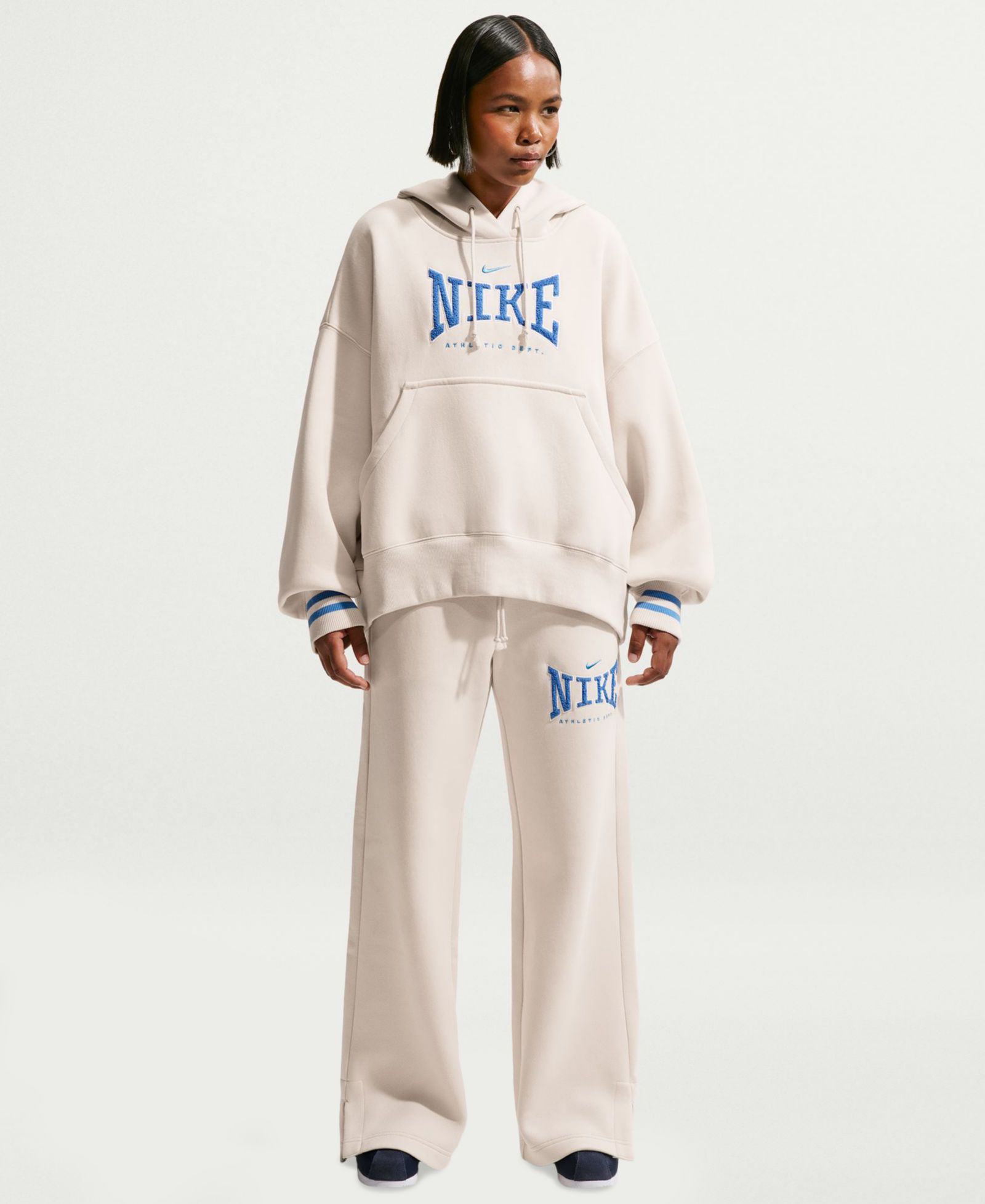 Nike Sportswear Phoenix Fleece Женские брюки с высокой посадкой и широкими штанинами