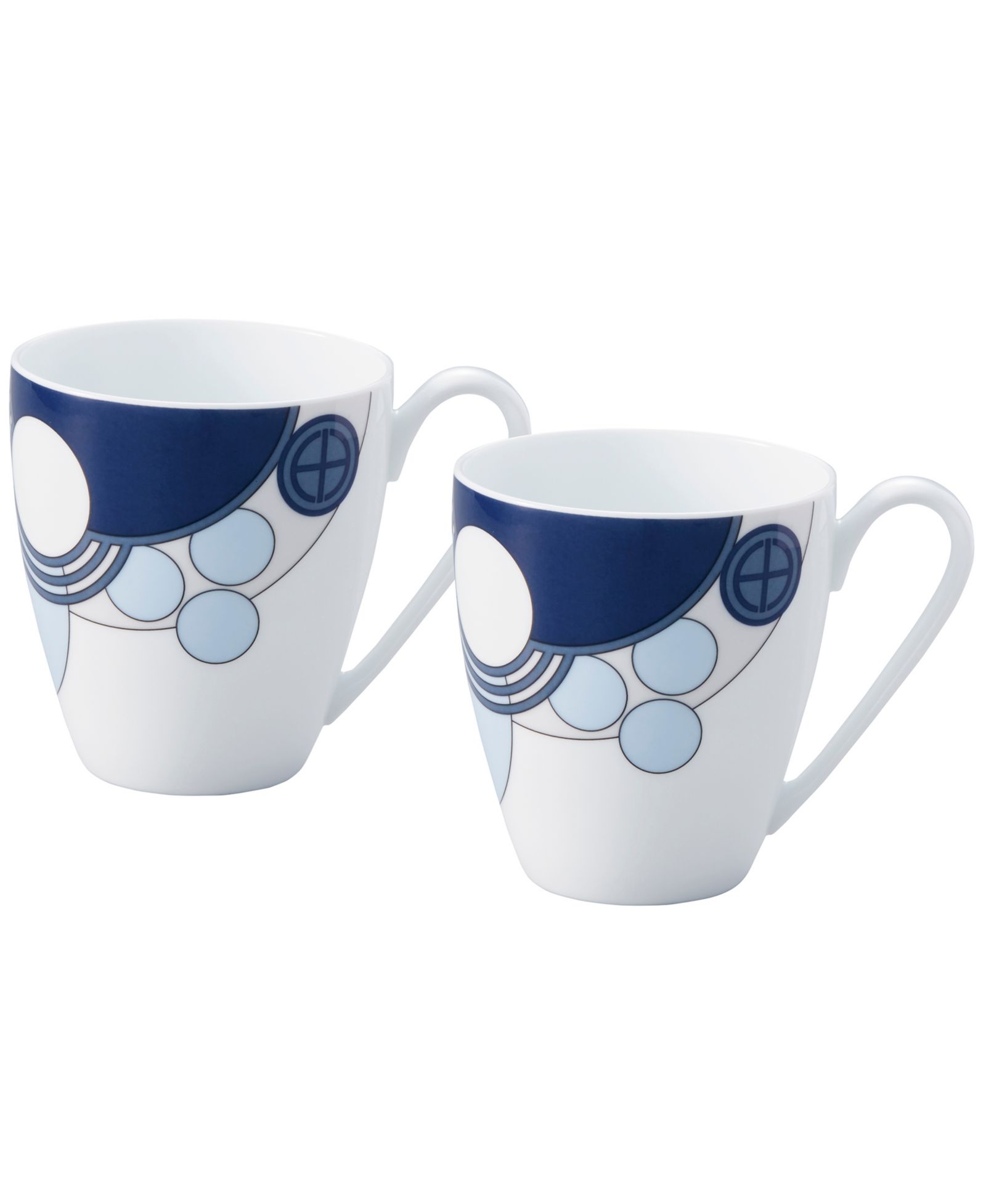 Noritake Frank Lloyd Wright Imperial Cabaret Blue набор из 2 кружек, 10 oz.