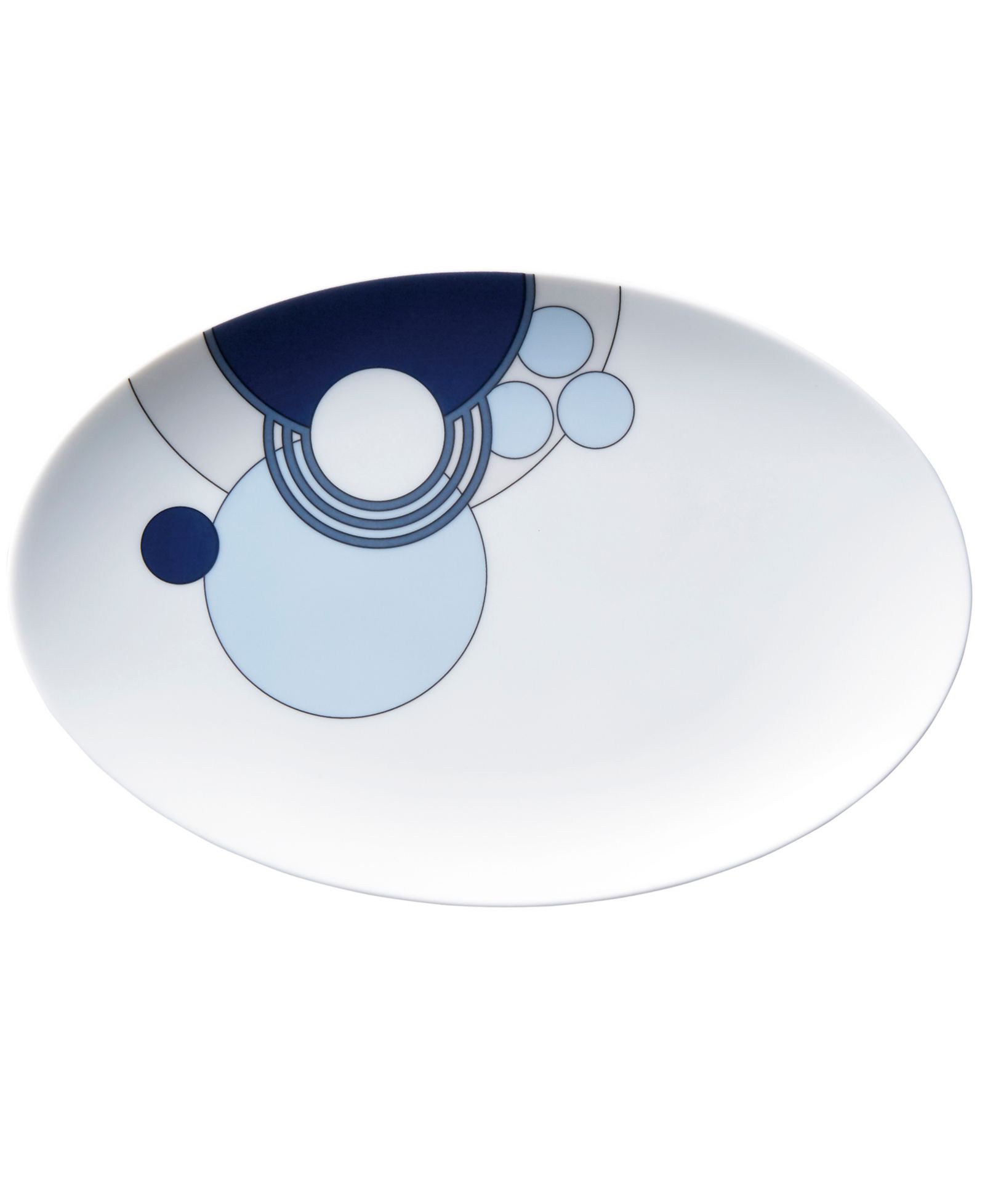 Noritake Frank Lloyd Wright Imperial Cabaret Blue Oval тарелка 8-1/2"