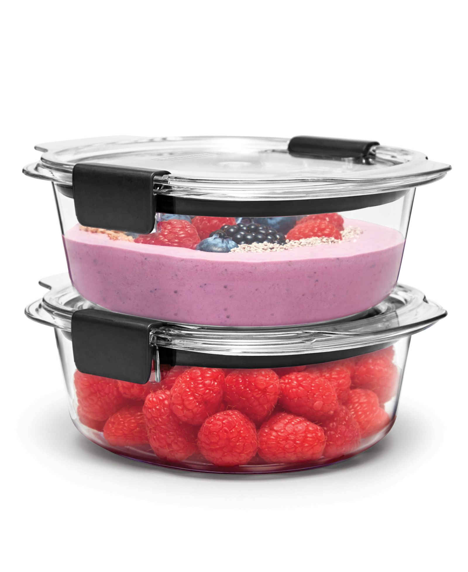Rubbermaid Brilliance 2-Pack 2.17-Cup Round Leak Proof Food Storage Containers