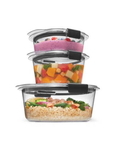 Набор круглых контейнеров для хранения продуктов Rubbermaid Brilliance 6-Pc. герметичный