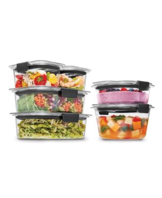 Набор герметичных контейнеров для хранения еды Rubbermaid Brilliance 12-Pc. Round and Rectangular