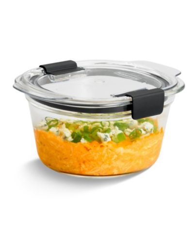 Контейнер для хранения еды Rubbermaid Brilliance, стеклянный, круглый