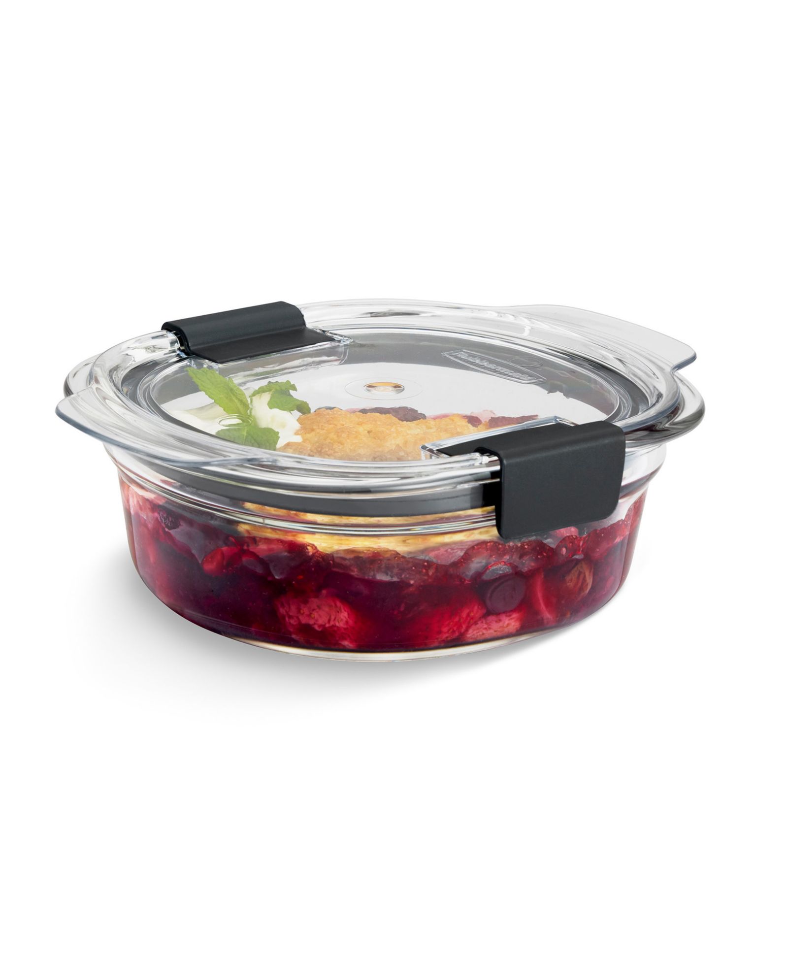 Контейнер для хранения еды Rubbermaid Brilliance 1.7-Cup Glass Round Leak Proof