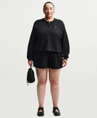Женские шорты Nike Plus Sportswear Chill Waffle Loose Mid-Rise