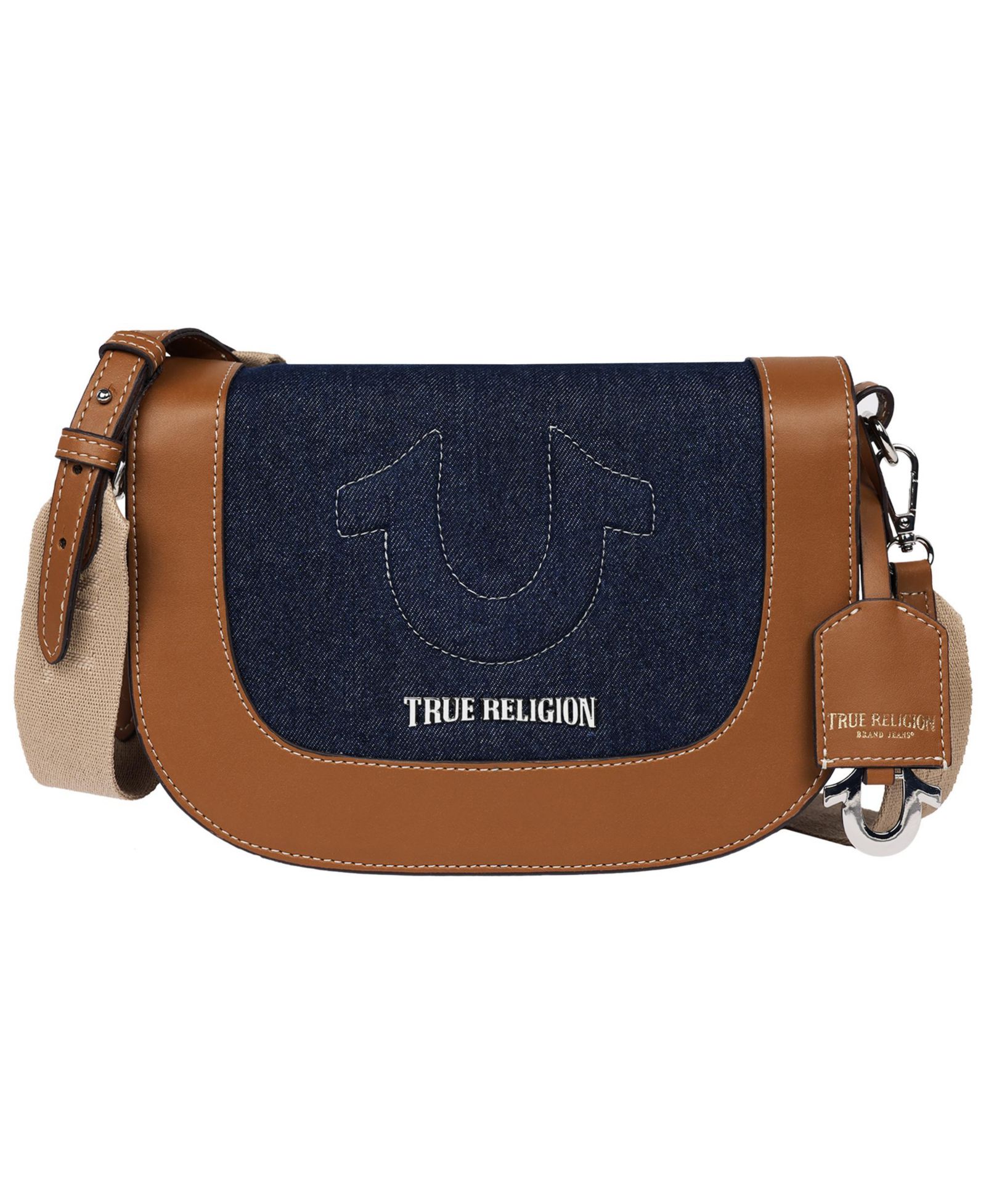 True Religion Джинсовая сумка через плечо с клапаном Horseshoe Crossbody