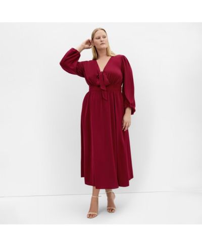 CITY CHIC Plus Size Ivanna V Neck Maxi Dress