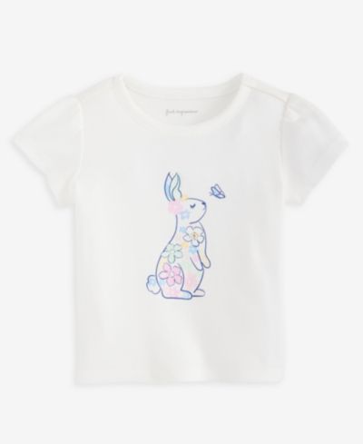 First Impressions Baby Girls' 3M-24M Mix and Match Floral Bunny T-Shirt, Macy's Exclusive