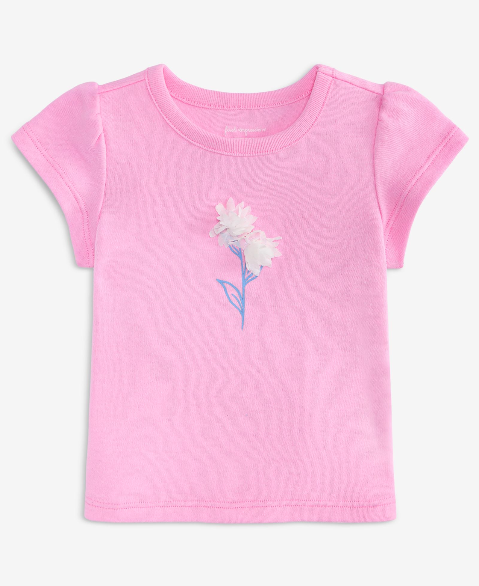 First Impressions Toddler Girls' 2T-4T Mix and Match Chiffon-Flower T-Shirt, Macy's Exclusive