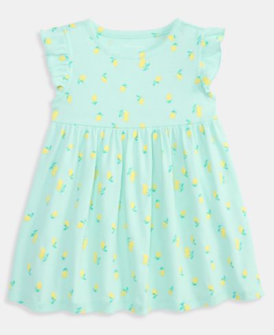 First Impressions Toddler Girls' 2T-4T Mix and Match Lemon Toss Printed Dress, Macy's Exclusive
