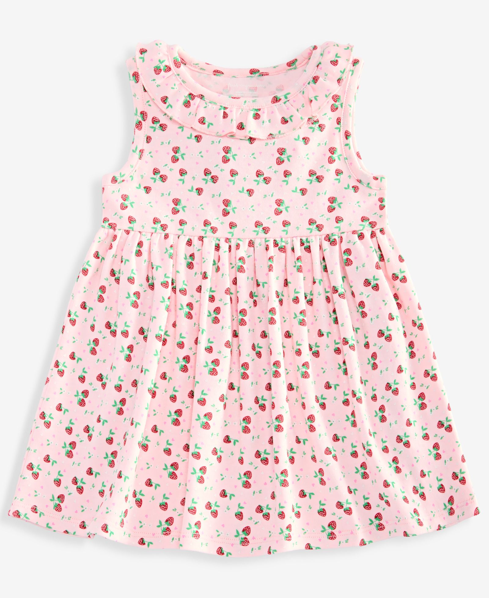 Детское платье First Impressions с принтом клубники, 0M-24M