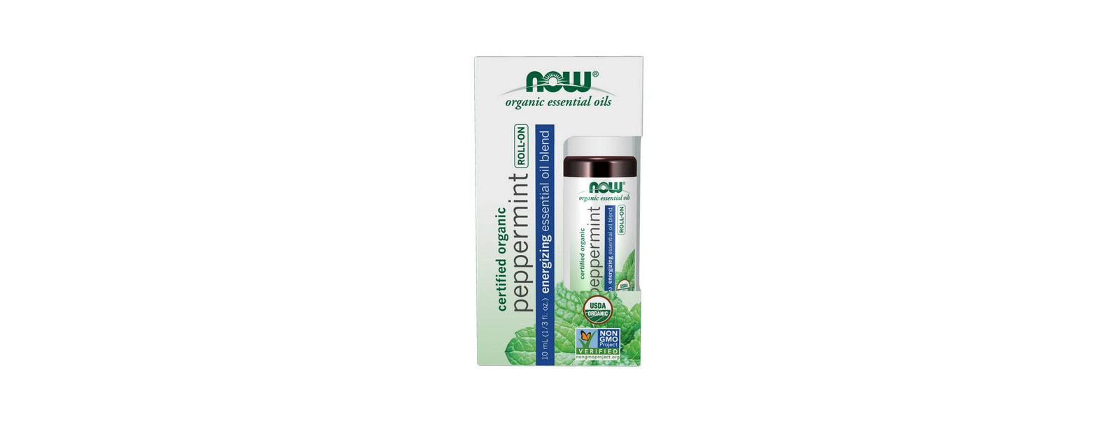 Эфирное масло NOW Foods Roll-On Peppermint Blend, 10 Ml