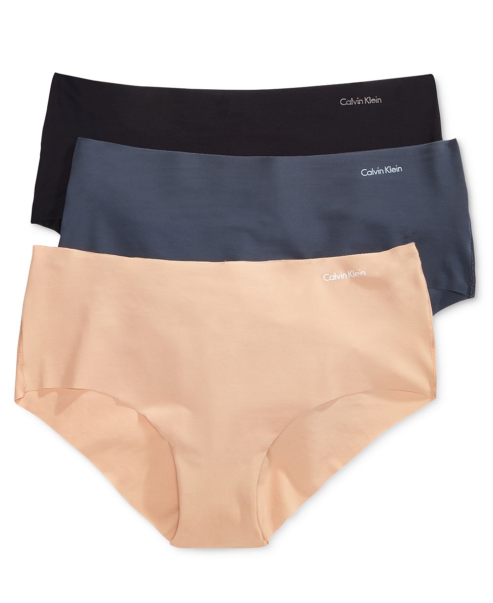 Calvin Klein Женское нижнее белье Invisibles Hipster, комплект 3 шт. QD3559