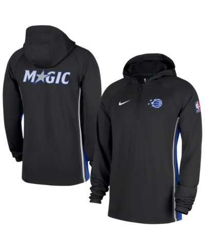 Мужское худи-куртка Nike Black Orlando Magic Authentic On Court Zone Quarter-Zip Dri-FIT