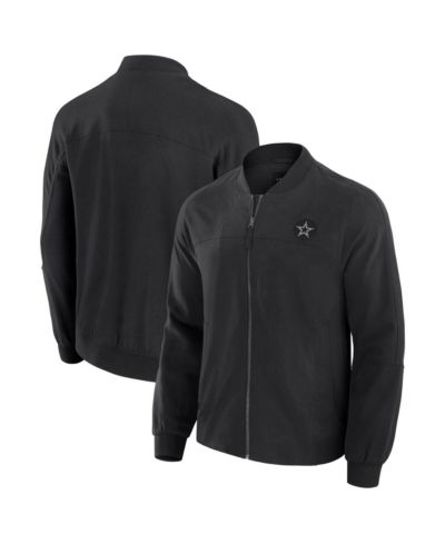 J. Palmer Men's Black Dallas Cowboys Lightweight Cover-4 Tri-Blend Full-Zip Jacket