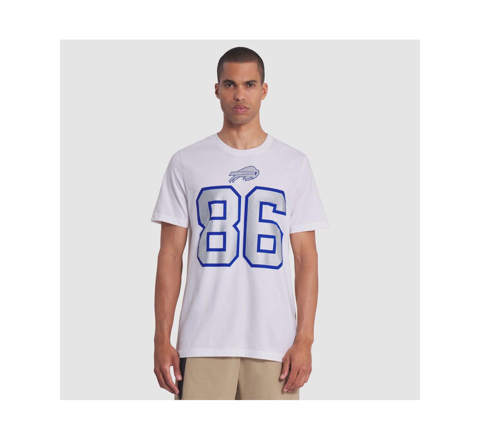 Nike Men's Dalton Kincaid White Buffalo Bills 2025 Rivalries Collection Player Name & Number T-Shirt