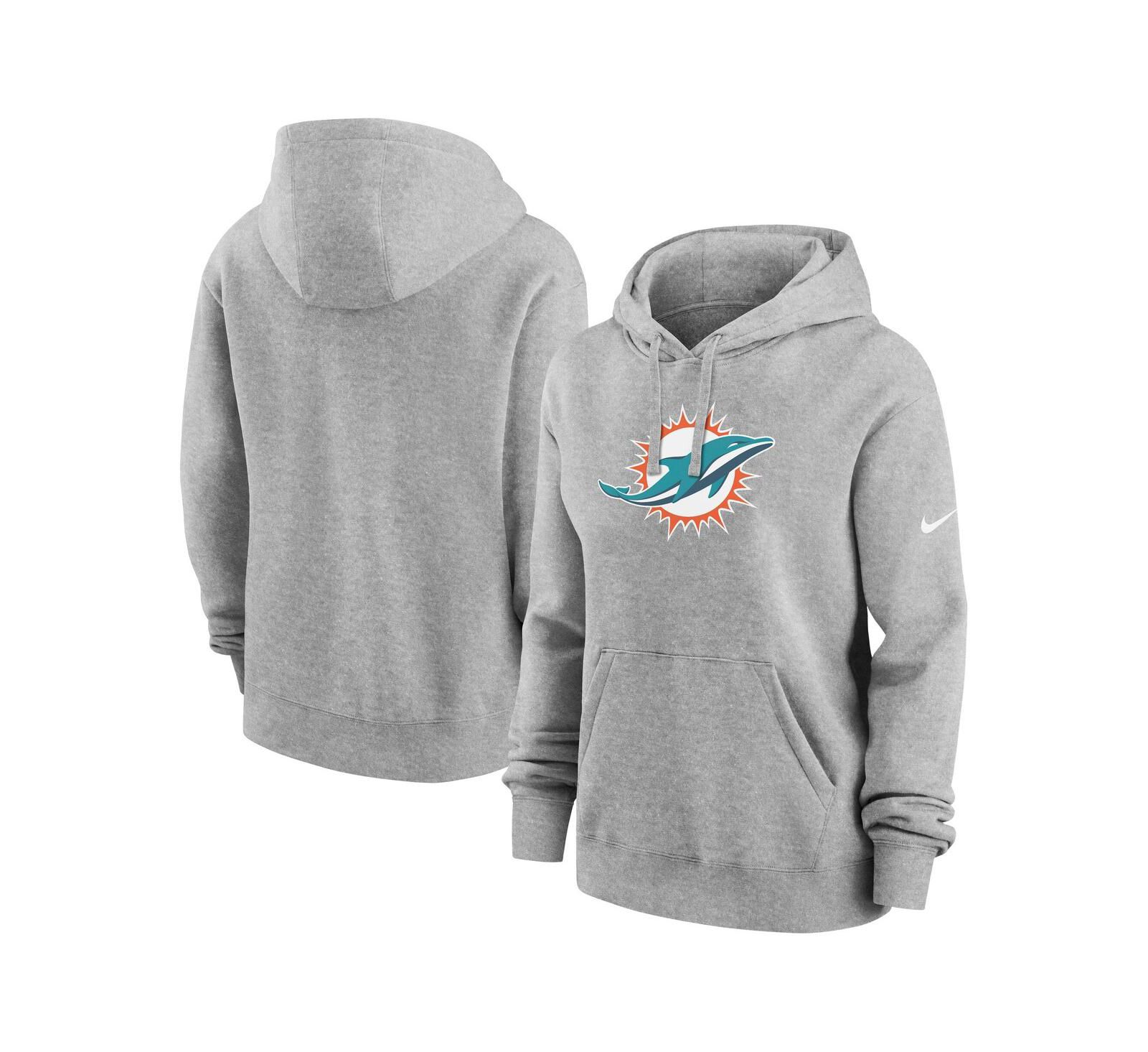 Женское худи Nike Miami Dolphins Club Fleece серое