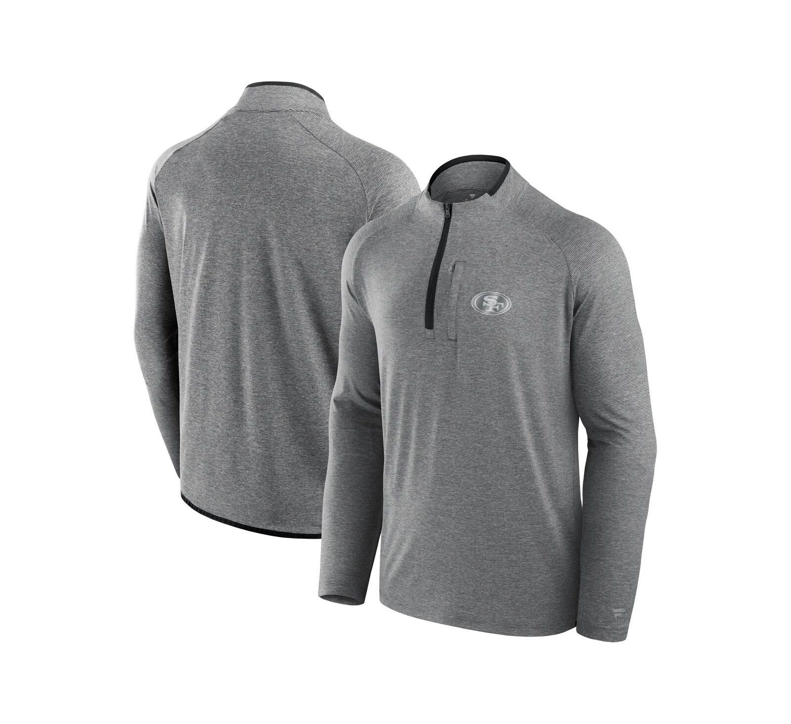 Fanatics Мужской и Женский Charcoal San Francisco 49ers Performance Quarter-Zip Jacket