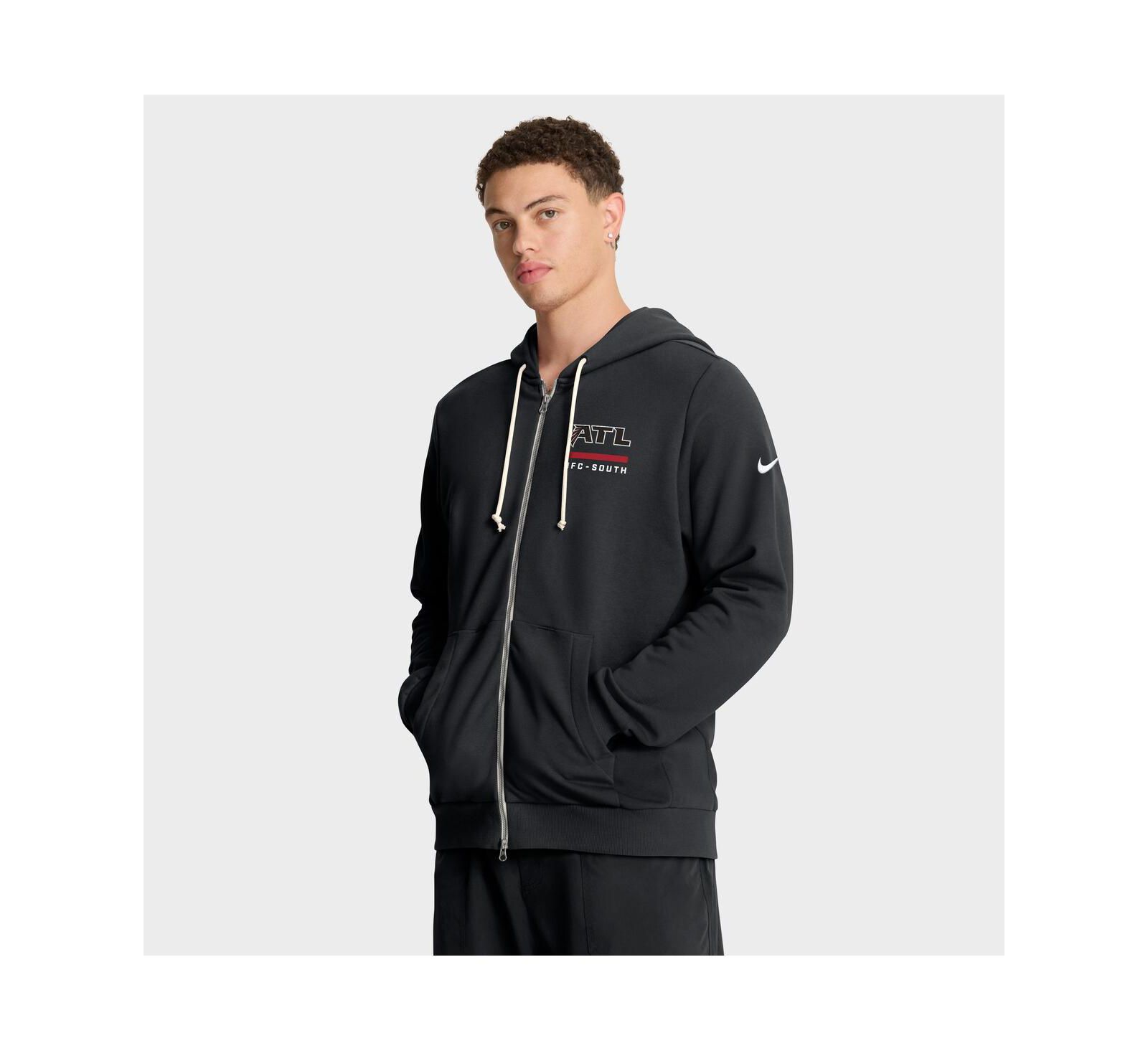 Nike Men's Black Atlanta Falcons Sideline Standard Issue Utility Player Dri-FIT Full-Zip Hoodie