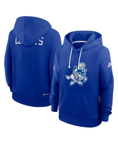Nike Women's Royal Dallas Cowboys Throwback Sideline Standard Issue Dri-FIT Hoodie