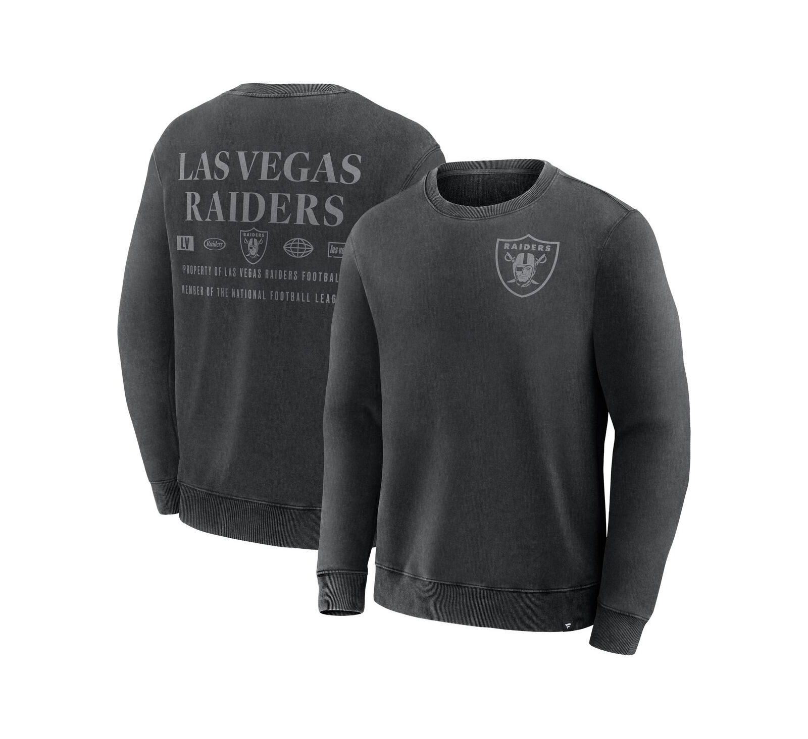 Мужская толстовка Fanatics Black Las Vegas Raiders Deep Route Pullover