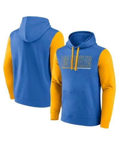 Мужское худи Fanatics Powder Blue/Gold Los Angeles Chargers Outline Pullover