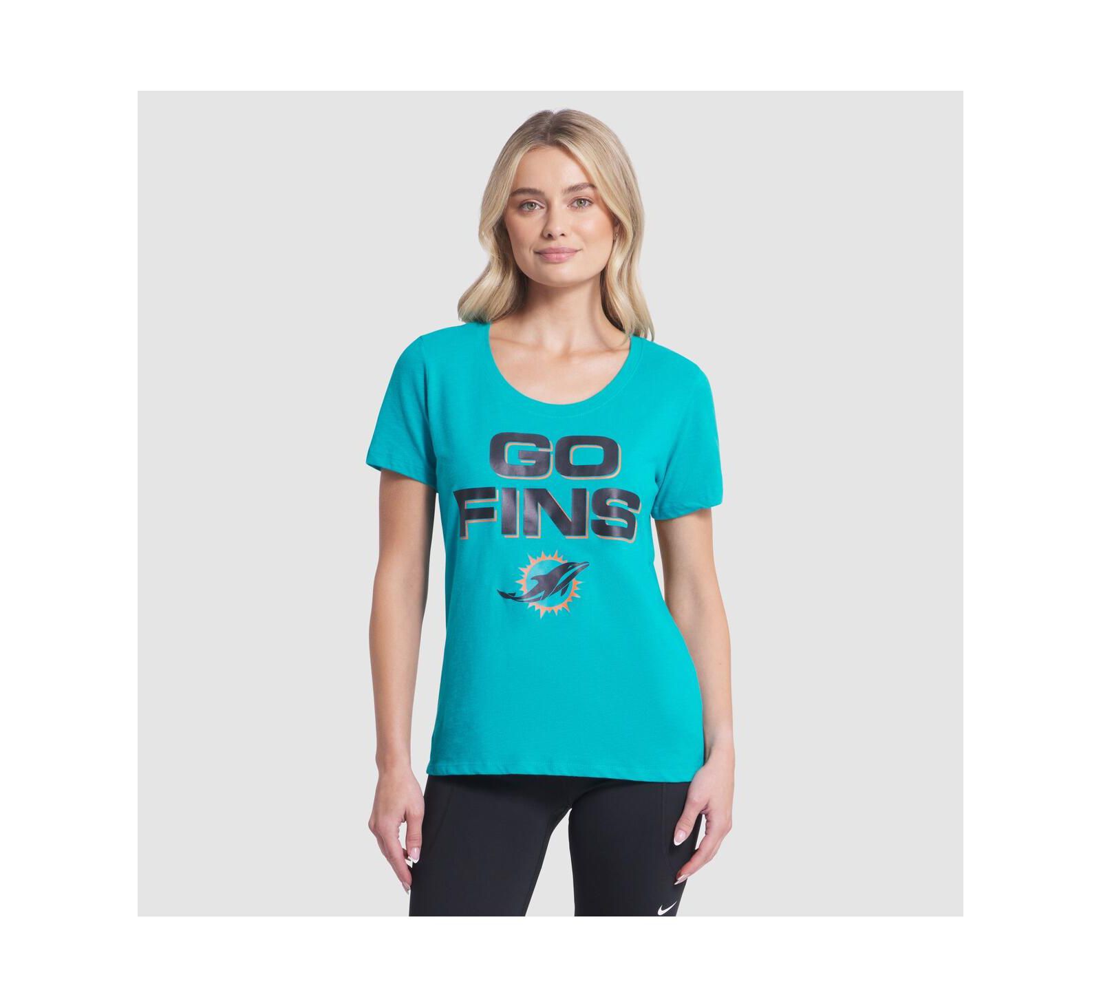 Nike Women's Turbo Green Miami Dolphins 2025 Rivalries Collection Slub Dri-FIT T-Shirt