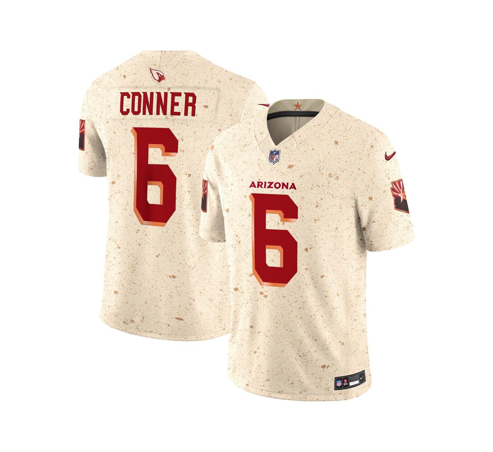 Мужская джерси Nike James Conner Natural Arizona Cardinals 2025 Rivalries Collection Limited