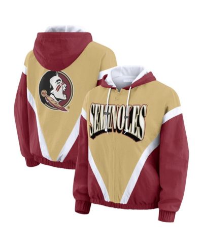 Женская ветровка-худи WEAR by Erin Andrews Florida State Seminoles Color Block с полной молнией