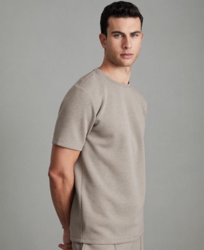 Мужская футболка REISS Bradley из трикотажа interlock с круглым вырезом