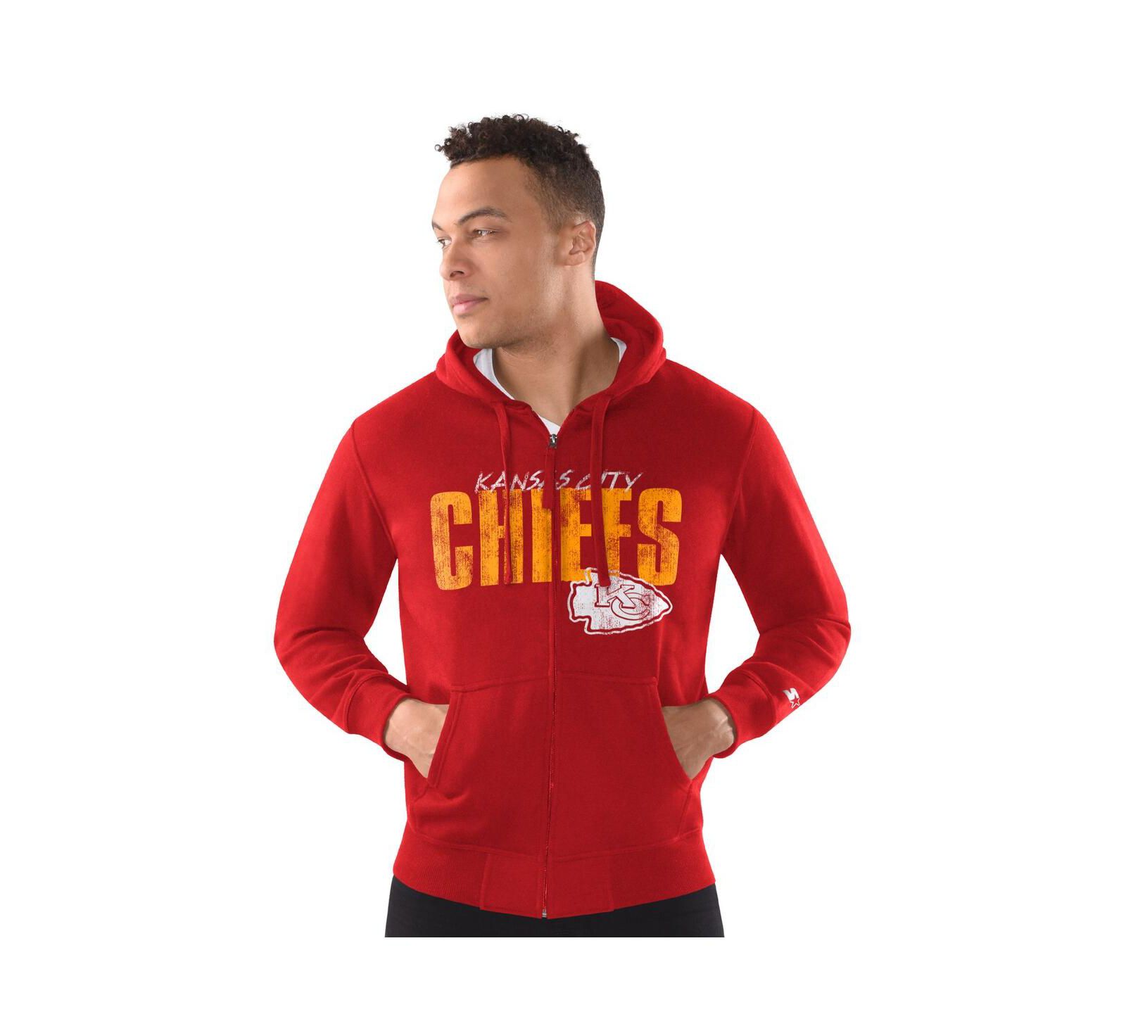 Starter Men's Red Kansas City Chiefs Scout Full-Snap Varsity Jacket