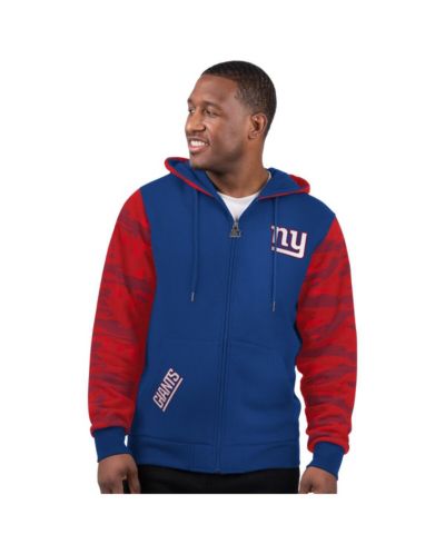 Мужское худи Starter Royal New York Giants Thursday Night Gridiron Full-Zip