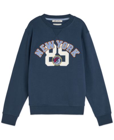 Детское свитшот SCOTCH & SODA с графическим принтом, круглый вырез, 8-16