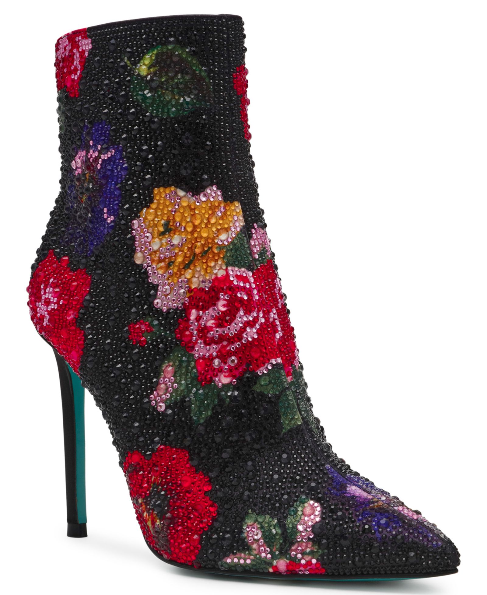Betsey Johnson Women's Belle Rhinestone Stiletto Heel Booties