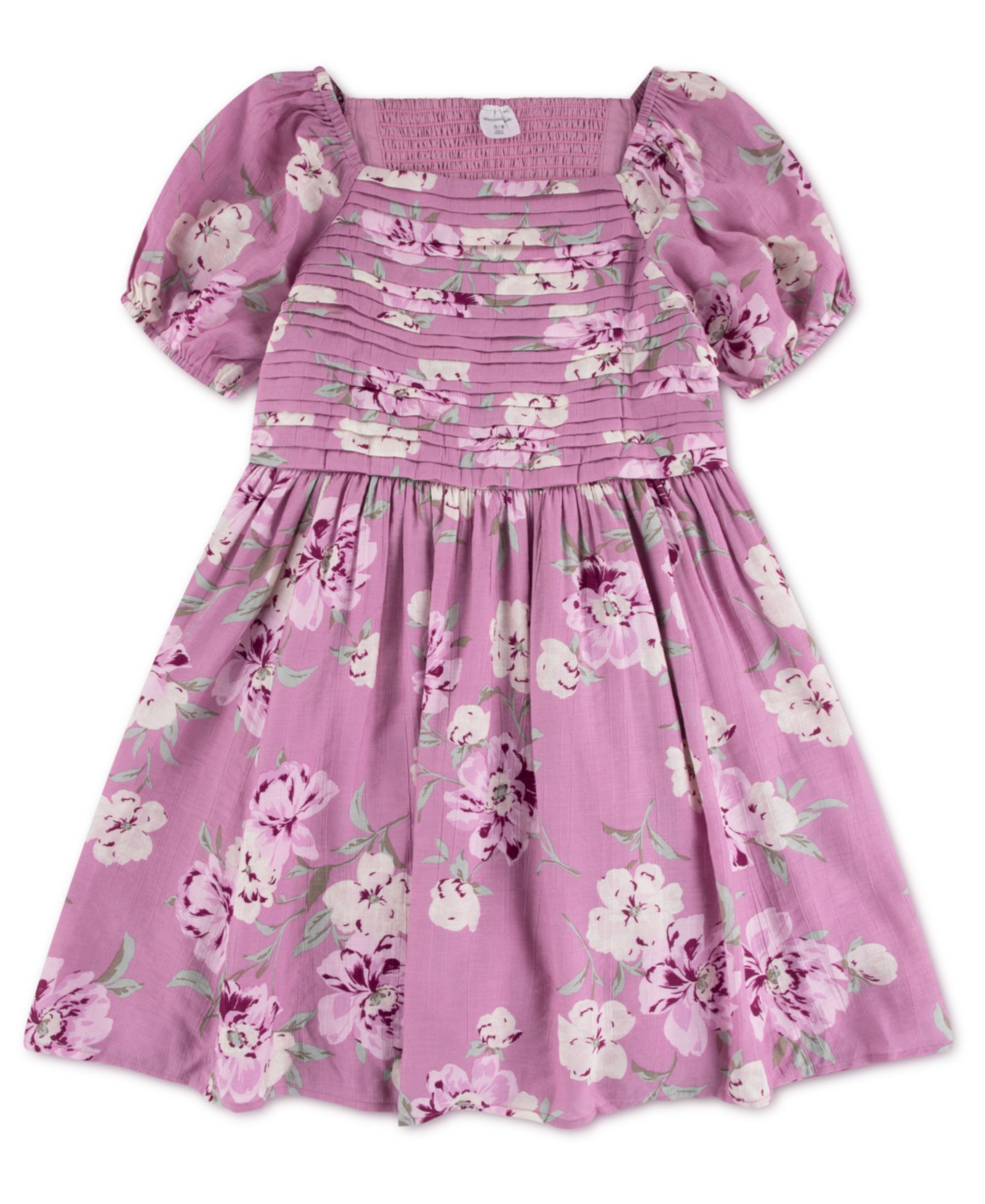 Детское мини-платье abercrombie kids Crinkle Floral Print