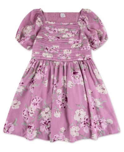 Детское мини-платье abercrombie kids Crinkle Floral Print