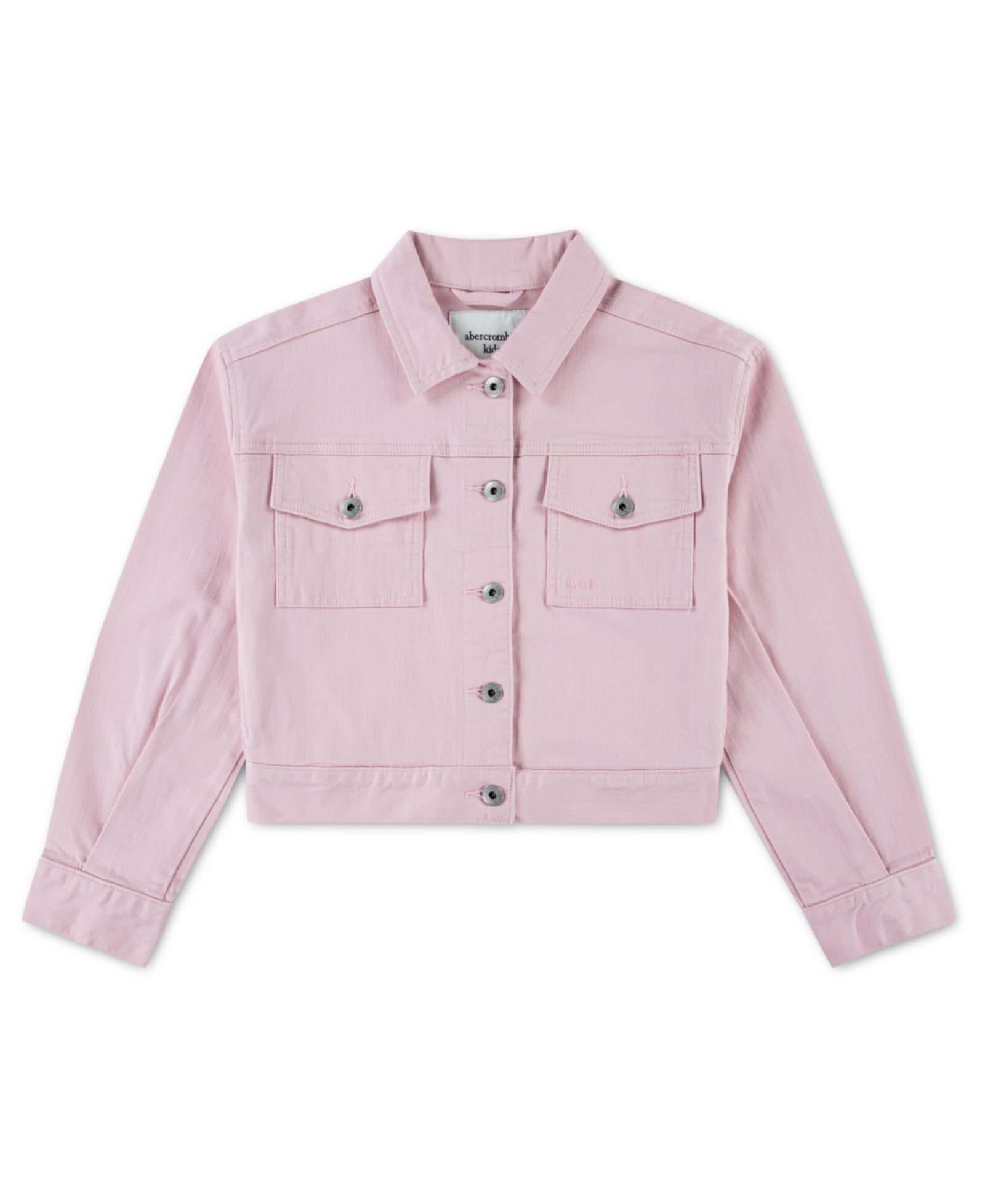 abercrombie kids Girls' 5-18 Spread Collar Cropped Jacket