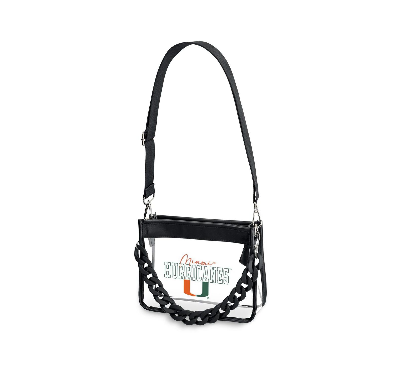 WEAR by Erin Andrews Miami Hurricanes Plastic Chain Mini Crossbody
