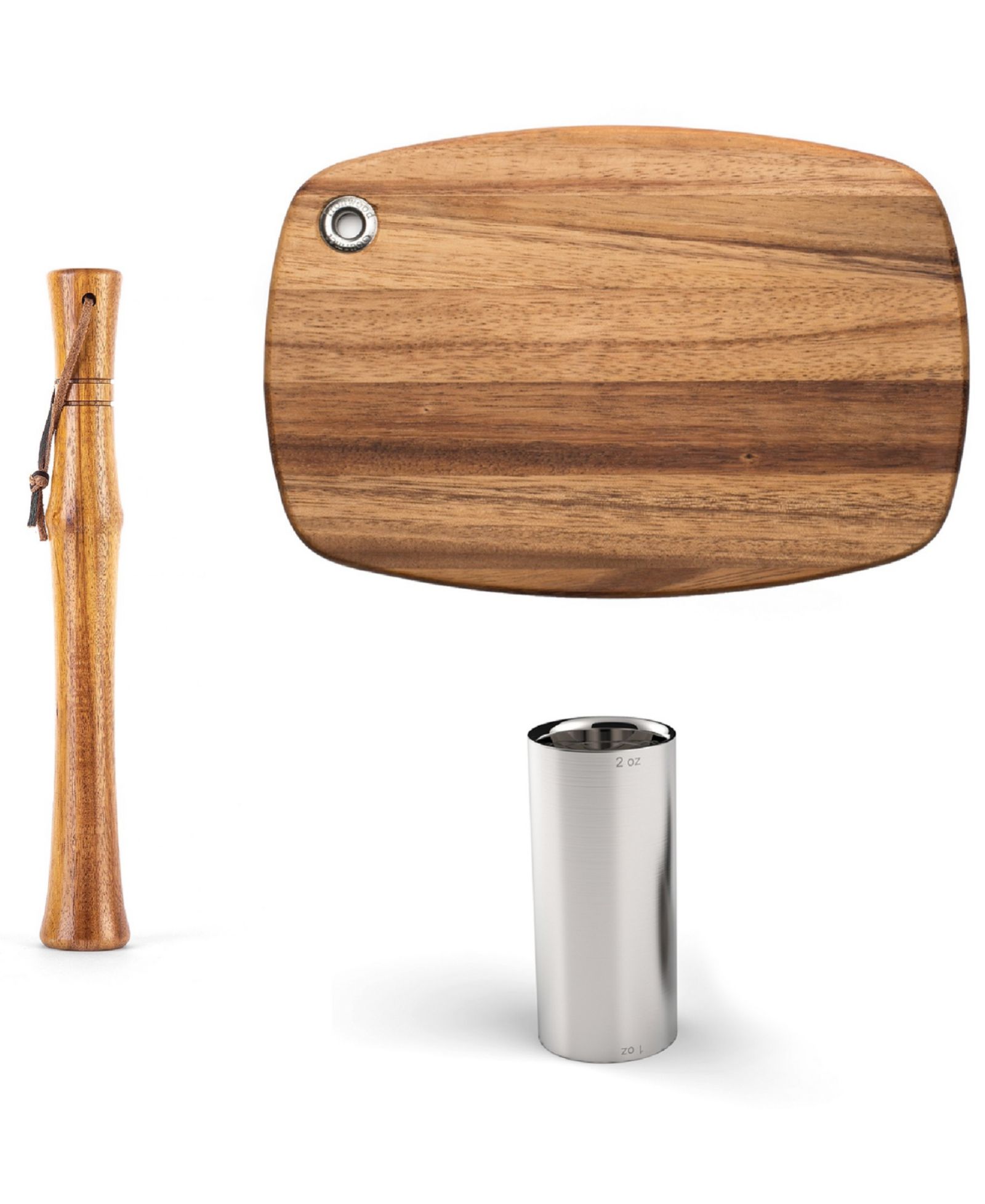 Outset Acacia Bartender's 3-Pc. Tool Kit