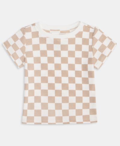 Детская футболка First Impressions Toddler Boys' 2T-4T Mix and Match Checkerboard-Print