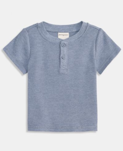 First Impressions детское футболки Henley с вафельной текстурой, 2T-4T