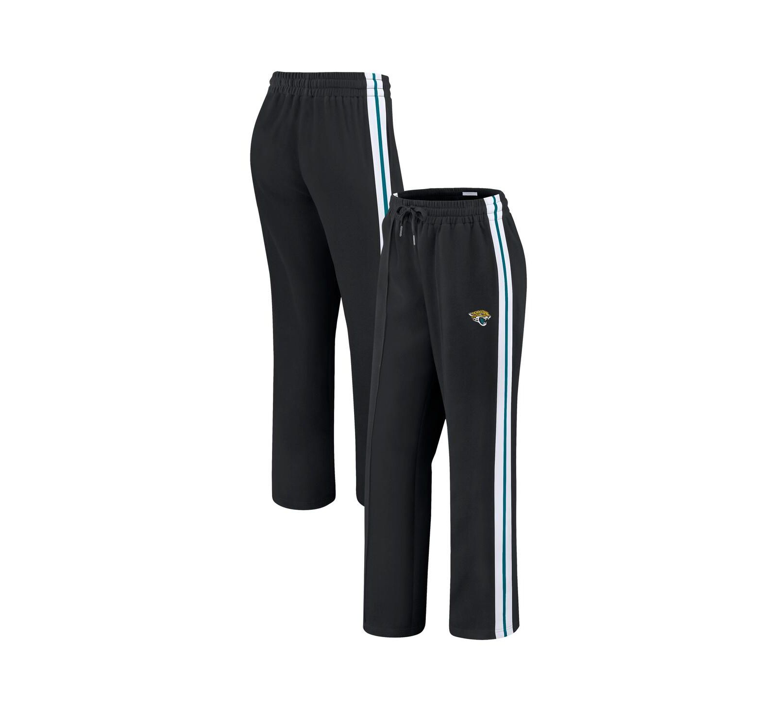 Женские брюки WEAR by Erin Andrews Black Jacksonville Jaguars Color Block Straight Leg
