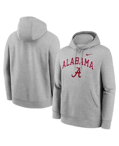 Nike Men's Gray Alabama Crimson Tide Club Fleece Arch Pullover Hoodie