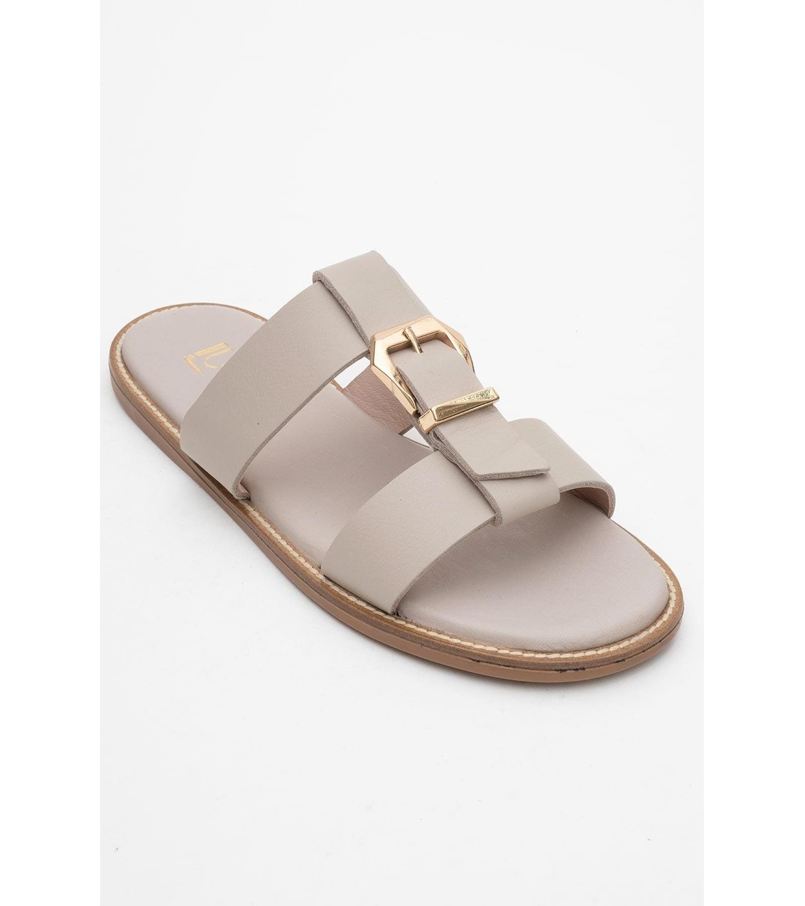 Forever & Always Shoes Sveta Leather Buckled Sandal